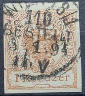 AUSTRIA 1890 - Canceled - ANK 7 - Zeitungsstempelmarke 1kr - Giornali