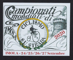 2020 ITALIA "CAMPIONATI MONDIALI DI CICLISMO SU STRADA / IMOLA" FOGLIETTO ERINNOFILO ADESIVO - 2011-20: Nieuw/plakker