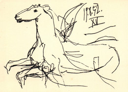 Picasso: Dessin Pour La Guerre Et La Paix 1952, Musée De Vallauris - Carte N° 1003 Non Circulée: Cheval Ailé, Pégase - Picasso