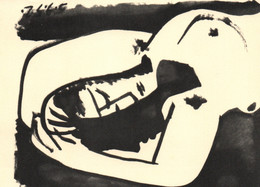 Picasso: Dessin Pour La Guerre Et La Paix 1952, Musée De Vallauris - Carte N° 1002 Non Circulée: Femme Endormie - Picasso