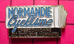 515B Pin's Pins / Beau Et Rare / THEME : MEDIAS / REVUE MAGAZINE NORMANDIE CYCLISME L'HEBDOMADAIRE DU CYCLISME NORMAND - Médias