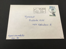 (2 F 12) Denmark Posted Cover (sail Ship) 1993 ? - Storia Postale