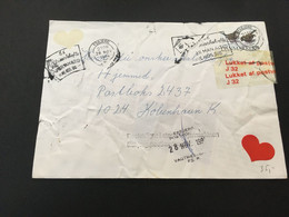 (2 F 12) Denmark Posted Cover (1 Cover) Mail Damaged And Repaired - 1994 - Brieven En Documenten