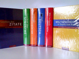 KONVOLUT/6 Bücher Wissen Kompakt: 1) Lexikon Deutsch: Rechtschreibung - Grammatik - Zeichensetzung; 2) Wörterb - Lexicons