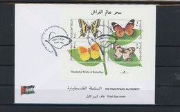 Palästina Block 11 Schmetterlinge Ersttagesbrief/FDC #Schm1961 - Palestina