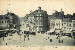 Roubaix * La Rue De La Gare * Tramway Tram * Café Bellevue - Roubaix