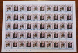 NEVIS 1,50$ 1985 FEUILLE ENTIERE CENTRE RENVERSE SHEET INVERTED YT 317 Et 318 50 TIMBRES NEUFS ** /FREE SHIPPING R - St.Kitts E Nevis ( 1983-...)