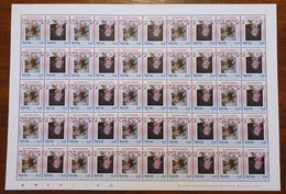 NEVIS 1,50$ 1985 FEUILLE ENTIERE CENTRE RENVERSE SHEET INVERTED YT 317 Et 318 50 TIMBRES NEUFS ** /FREE SHIPPING R - St.Kitts Y Nevis ( 1983-...)