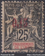 INDE : RARE TYPE GROUPE SURCHARGE N° 22 OBLITERATION LEGERE - COTE 140 € - Gebraucht