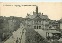 Suresnes * Place De L'hôtel De Ville * La Rue Mont Valérien Et Le Fort * Kiosque à Musique - Suresnes