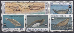 TURKMENISTAN 30-35,used,fauna - Usati