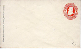 Entier Postal Neuf Enveloppe 7 Cents Rouge - 1901-20
