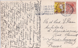 1932 - NEDERLAND - CARTE De AMSTERDAM GARE CENTRALE => ST AMAND (CHER) - Lettres & Documents