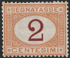 Regno D'Italia 1870 Segnatasse 2 C. Sass.4 MNH** Cv 375 - Taxe