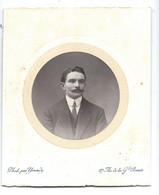 Portrait Ancien > Homme à Moustache - Phot. Yrondy - Paris Av Grande Armée - Genealogy