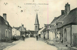 Asnières * La Route De Bourges * Villageois - Autres & Non Classés