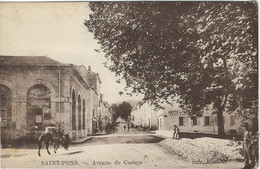 HERAULT : St Pons, Avenue De Castres - Saint-Pons-de-Mauchiens