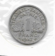 1 Franc  "BAZOR" 1943  Alu TTB - 1 Franc