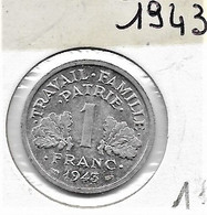 1 Franc  "BAZOR" 1943  Alu SPL/UNC - 1 Franc