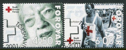 FAEROE ISLANDS 2001 Red Cross Used.  Michel 391-92 - Faroe Islands