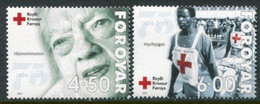 FAEROE ISLANDS 2001 Red Cross MNH / **.  Michel 391-92 - Isole Faroer