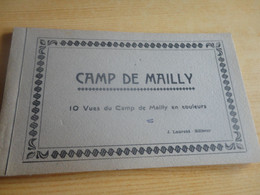 CPA  :  Camp De Mailly - Carnet De 10 Cartes - Regimientos