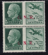 Repubblica Sociale Propaganda GNR Sass. 15/II-III MNH** - War Propaganda