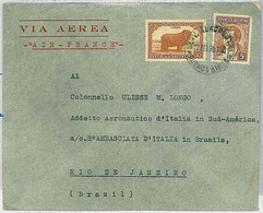 37358  - ARGENTINA - Postal History : COVER To BRAZIL Via AIRFRANCE 1936 - Covers & Documents