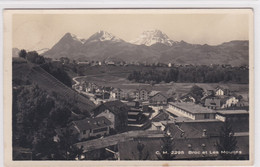 Broc-Fabrique Et Quartier Des Moulins En Direction Du Moléson, Gare, Carte-photo - Broc