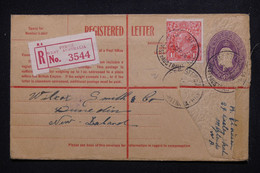 AUSTRALIE - Entier Postal En Recommandé + Complément De Perth Pour  La Nouvelle Zélande En 1929 - L 114621 - Postwaardestukken