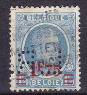 Belgium Perfin Perforé Lochung 'L.R.' 1927 Mi. 226, 1.75 /1.50 Fr. Albert Houyoux (2 Scans) - 1909-34
