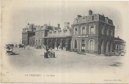 D 76.LE TREPORT.   LA GARE.  DOS 1900 - Le Treport