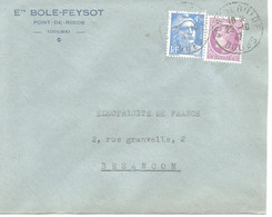 France Enveloppe Publicitaire Ets Bole-Feysot Pont De Roide (25 Doubs) - Other & Unclassified