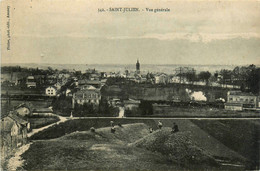 St Julien * Vue Générale Du Village * Passage Du Train * Ligne Chemin De Fer - Saint-Julien-en-Genevois