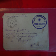 LETTRE CORRESPONDANCE MILITAIRE POUR PURGEROT CACHET HOPITAL AUXILIAIRE FRERES DE CALUIRE - Lettres & Documents