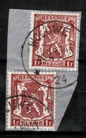 COB 715 X 2 Sur Fragment, Oblitération WOLUWE/24, Agence Rare, Superbe - Used Stamps