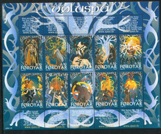 Delcampe - FAEROE ISLANDS 2003 Nordic Saga: Voluspa MNH / **.  Michel 436-45 - Féroé (Iles)