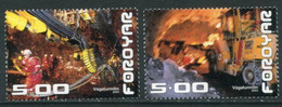 FAEROE ISLANDS 2003 Opening Of Road Tunnel MNH / **.  Michel 446-47 - Islas Faeroes