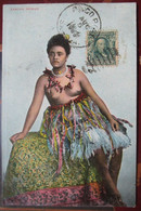 Samoa Samoan Woman Cpa Timbrée 1905 - Amerikanisch Samoa