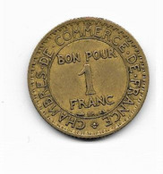 1 Franc  "Chambre Du Commerce" 1921    TTb - 2 Francs