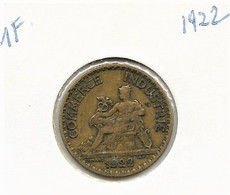 1 Franc  "Chambre Du Commerce" 1922    TTb - 2 Francs