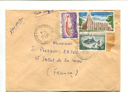 COTE D'IVOIRE Logements 1976 - Affranchissement Sur Lettre Par Avion - Poissons - Ivory Coast (1960-...)