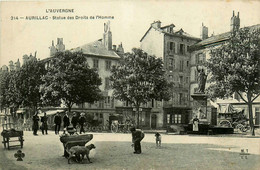 Aurillac * Place Et La Statue Des Droits De L'homme - Aurillac