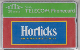 UNITED KINGDOM BT 1990 HORLICKS THE NATURAL WAY TO RELAX MINT - BT Publicitaire Uitgaven