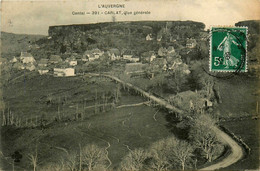 Carlat * Route Et Vue Générale Du Village - Carlat