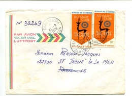 CAMEROUN Sangmelima 1978 - Affranchissement Multiple Sur Lettre  Par Avion - Rotary Club - Kamerun (1960-...)