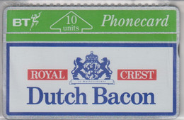 UNITED KINGDOM BT 1992 DUTCH BACON ROYAL CREST ASDA MINT - BT Werbezwecke