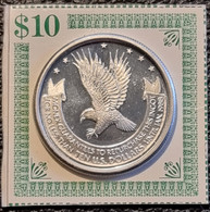 1988 $10 MONEX TRADE EAGLE 1 OZ ROUND .999 FINE SILVER - Collezioni