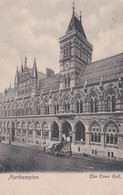 Northampton Town Hall -  Vintage  Postcard, Used & Stamped - Northamptonshire