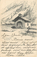 Suisse - Valais - Evolene - Ancienne Chapelle - Illustrateur Meltzer 1904 - Evolène